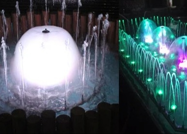 Fountain à jet de champignons en laiton pour la fontaine de musique