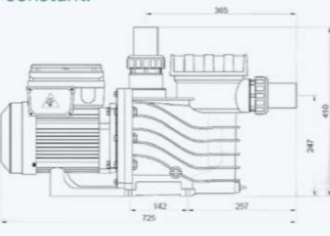 2023 EAKP100 Pompes de piscine à 1 HP pour piscine