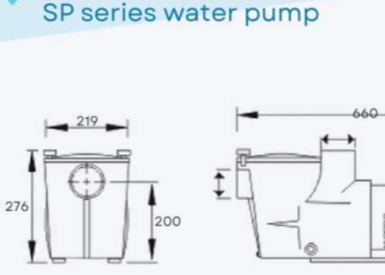 2023 SP1005 1HP Pompes à eau pour piscine