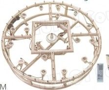 Projet musical d'intérieur de fontaine de style rond 1m petit