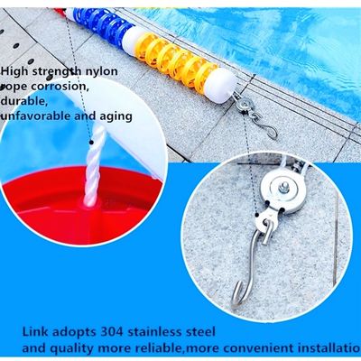 Lignes de ruelle de piscine du plastique 36Kg 50m