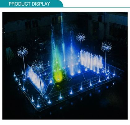 1,5" becs en cristal de fontaine de la danse 3D d'hémisphère