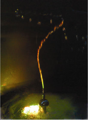1" rotation en laiton Dragon Water Fountain Jet Nozzle 3m3/h de Chrome