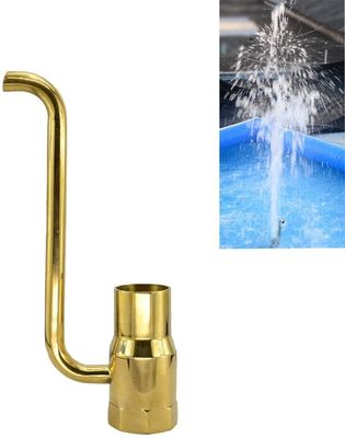 La fontaine en laiton d'étang de buse à jet de fontaine d'eau de bulle de tasse équipe des têtes arroseuses d'un gicleur