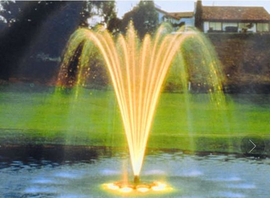 Têtes de jet en laiton de fontaine d'étang d'eau de buse à jet de fontaine de gland d'argent de Chrome
