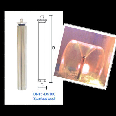 Message publicitaire 3" bec de caractéristique de l'eau de trompette d'acier inoxydable