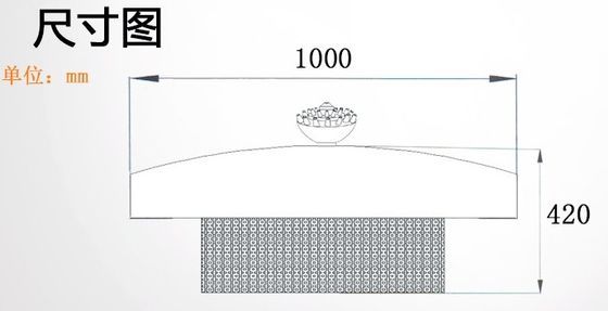 haut jet 1000mm SS304 de 6m flottant le projet musical de fontaine