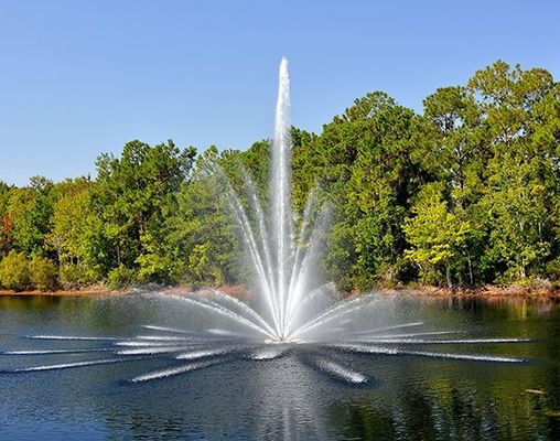 Haut jet flottant la fontaine d'eau musicale d'étang de 90mm