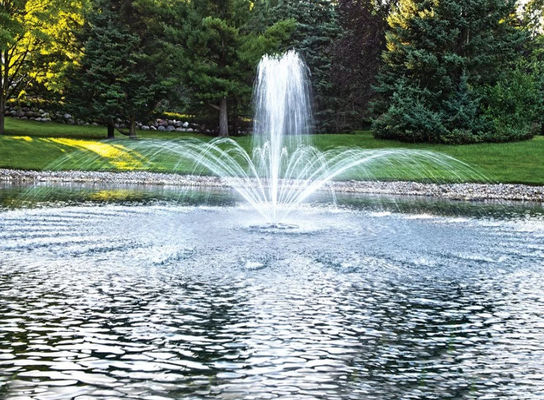 Haut jet flottant la fontaine d'eau musicale d'étang de 90mm