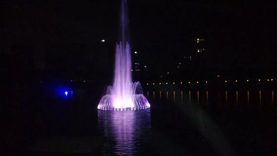 Projet musical extérieur allumé coloré de la fontaine SS304 de 1m