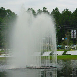 Fontaine d'eau de flottement de fleur extérieure de 1.5m pour le lac