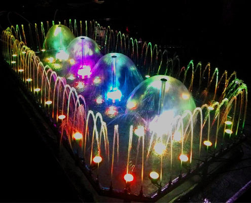 fontaine d'eau d'acier inoxydable de 2mx4m