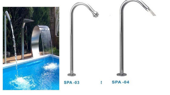 Bec de cascade d'étang de D.C.A. ISO9001 SS304 pour le massage
