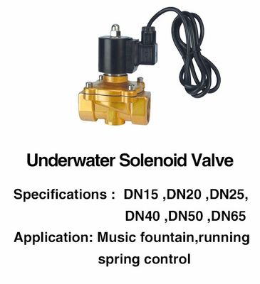Valve électromagnétique imperméable en laiton de l'eau IP68 de DN25 AC/DC