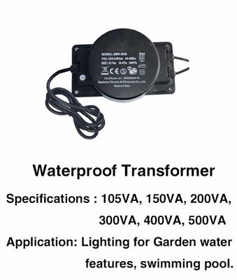 Transformateur imperméable en plastique de piscine d'IP68 500VA