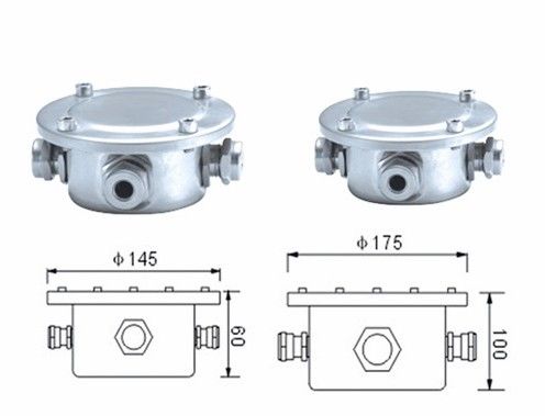 Le diamètre 145mm 175mm Ip68 d'acier inoxydable imperméabilisent la boîte de jonction