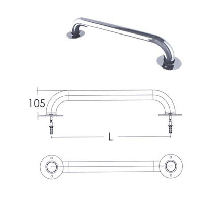 SS304 du mur rail de grippage de piscine directement 1.0mm