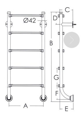 3 échelle de piscine de l'acier inoxydable d'étapes 1.2mm 316