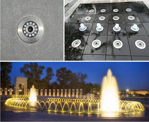 50000 heures de 145mm 12V 9W de lumières sous-marines de fontaine