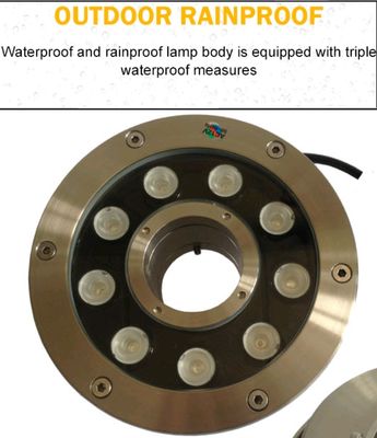 15W l'étang IP68 imperméabilisent des lumières de fontaine