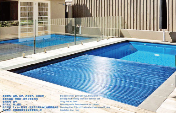 Couverture électrique imperméable de piscine de 24V 8X5M