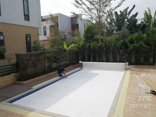 Couverture automatique de piscine du PC 8X4M avec un rouleau