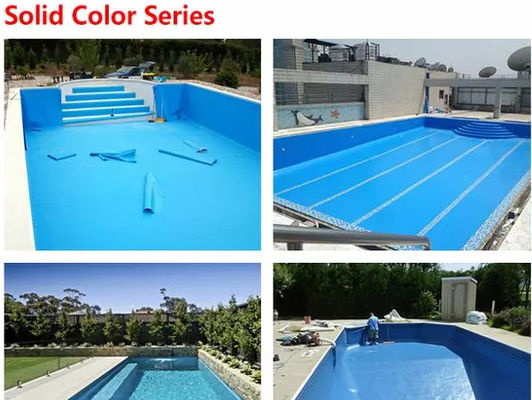 Le rectangle imperméabilisent le revêtement de piscine de PVC de 1.2mm