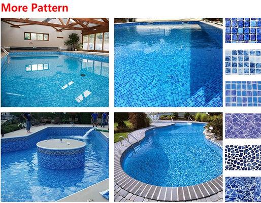 Le rectangle imperméabilisent le revêtement de piscine de PVC de 1.2mm