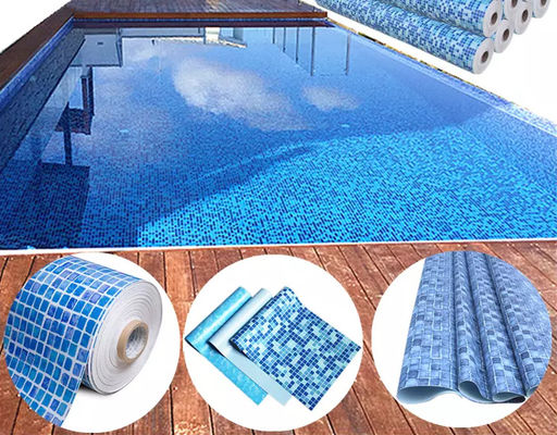 Le rectangle imperméabilisent le revêtement de piscine de PVC de 1.2mm