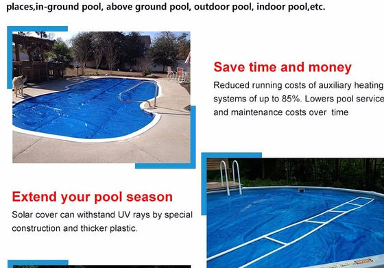 PE 2.5×50m couverture solaire de piscine de 400 microns