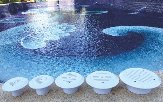 3 pouces garnitures d'aspiration de mur de piscine de 4 pouces