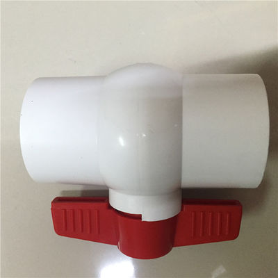 Robinet à tournant sphérique commercial de conduite d'eau de PVC d'accessoires de piscine