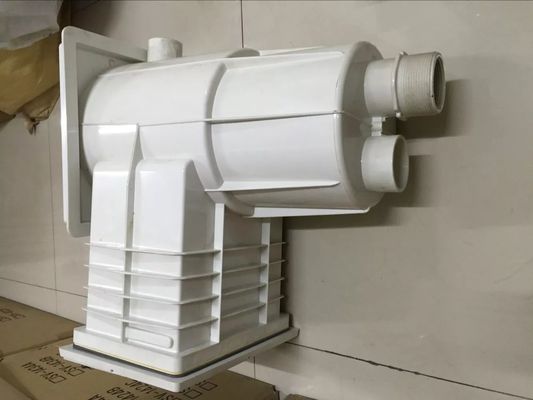 Bouche large 2 pouces au-dessus d'écumoire de piscine de la terre