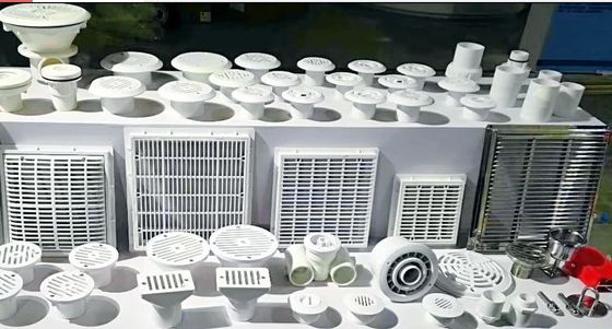Garnitures de tuyau en plastique de piscine débordement de piscine de 1,5 pouces