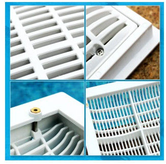 Drain de plancher moulu ci-dessus de piscine de SS304 490x490mm