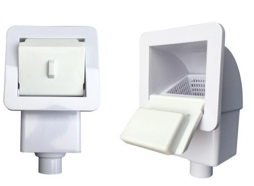 Smart blanc 1,5" écumoire de mur de piscine