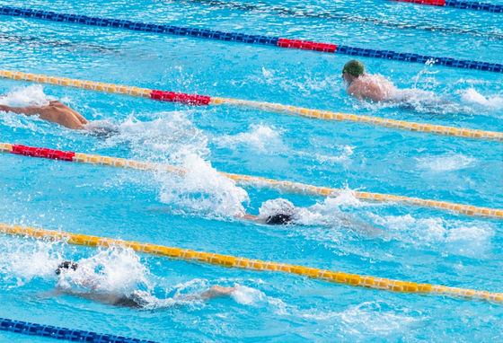 diviseurs de ruelle de piscine de 25m