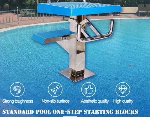2 bloc commençant de piscine de l'acier inoxydable 500mm d'étapes