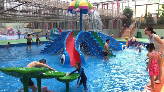 Glissière d'eau de fibre de verre de l'équipement 8000x8000mm de parc aquatique d'enfants