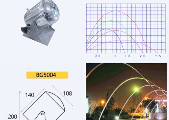 5004 l/h 14mm Jet Fountain Nozzle laminaire de la distance 3000 de 1m
