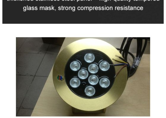 Les accessoires en laiton 9W de fontaine de piscine ont mené les lumières sous-marines
