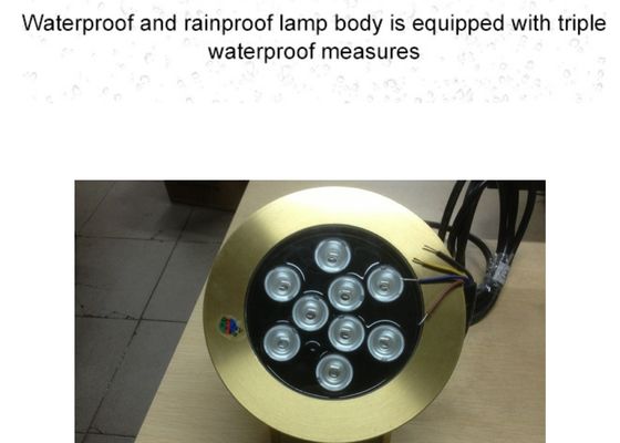 Les accessoires en laiton 9W de fontaine de piscine ont mené les lumières sous-marines