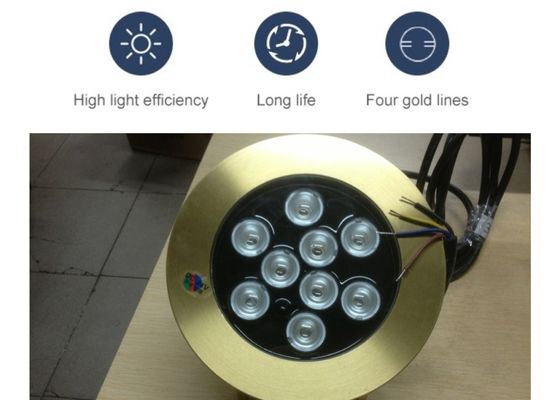Les accessoires en laiton 9W de fontaine de piscine ont mené les lumières sous-marines