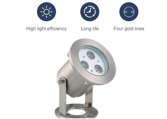 La fontaine 7000K 3W de piscine imperméabilisent les lumières sous-marines de LED