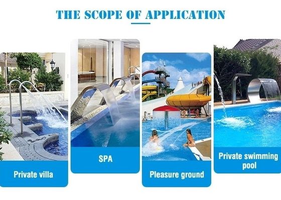jet de cascade d'acier inoxydable d'accessoires de fontaine de piscine de 600mm
