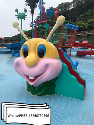 Anti fibre de verre UV Caterpillar Aqua Water Slides de TUV