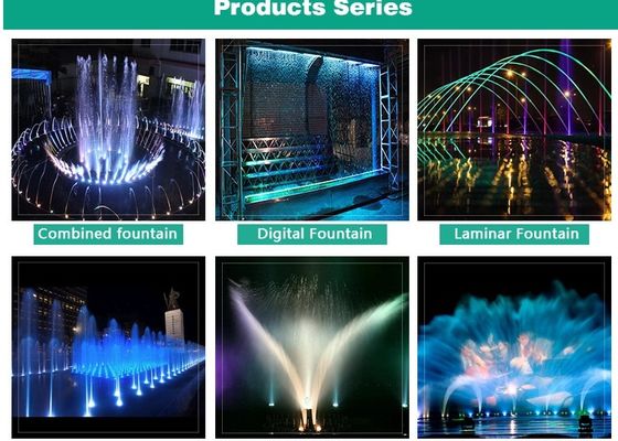 Couleur changeant la fontaine d'eau laminaire du jet 1.5m de LED