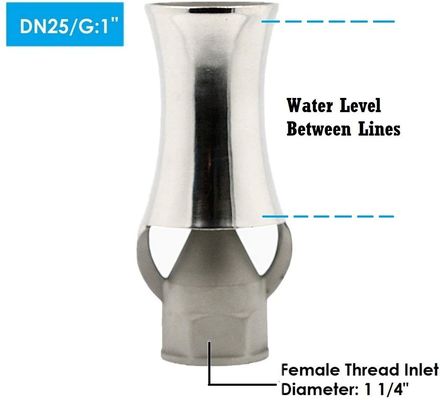 La fontaine de danse de DN25 SS304 équipe la tête arroseuse d'un gicleur d'étang