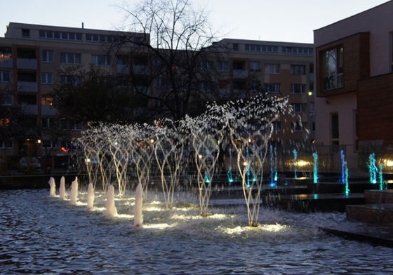 350L/min 2" bec tournant de fontaine d'acier inoxydable entièrement