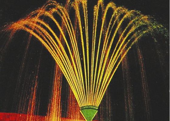 La fontaine en laiton de danse de conte de Chromplate Phoenix équipe le jet d'un gicleur